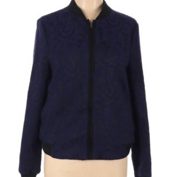 helene berman Jackets & Blazers - Helene Berman black bomber jacket size large